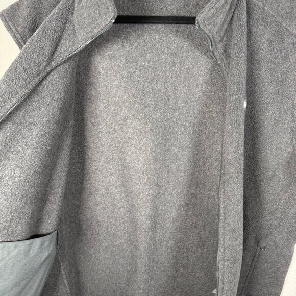 Columbia Fleece Vest Mens X-Large Gray Full Zip Sleeveless Layer Outdoor Pockets - Picture 8 of 12